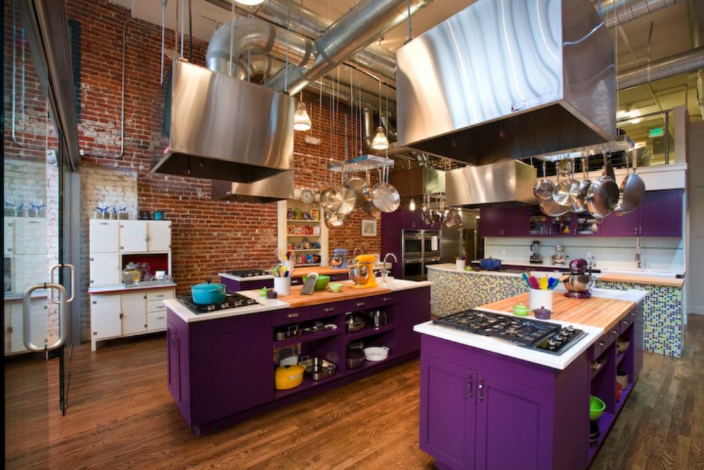 Grande cuisine de style loft