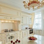 Creamy classic style kitchen