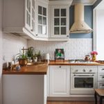 Small kitchen in bright colors