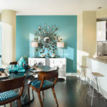 Kitchen-dining room with panoramic window