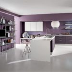 Plancher de cuisine en vrac gris