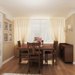 Dining group in the dining room kitchen