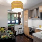 Cucina design con loggia in allegato