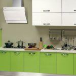 Set da cucina bianco e lime