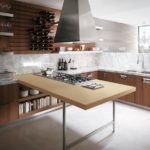 Cucina design con pavimento sfuso