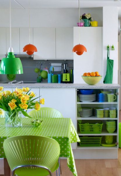 Articles et accessoires couleur citron vert