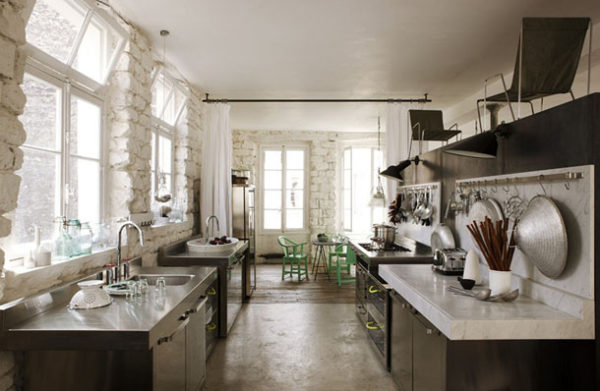 Cucina in stile loft