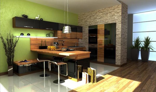 Cucina in stile eco