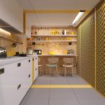 L'interior design di una cucina stretta richiede un approccio speciale