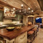 Interno cucina in stile rustico