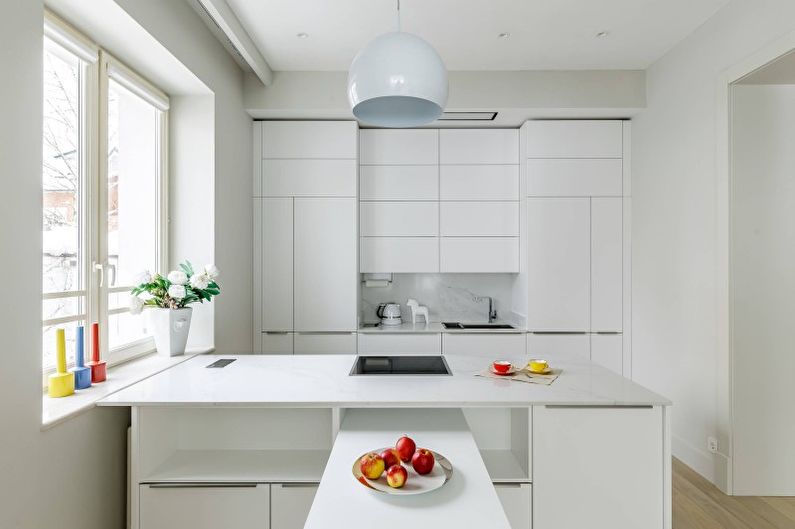 Cucina moderna design in bianco