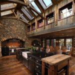 interno cucina in stile chalet