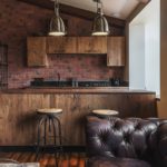 Interno cucina in stile loft