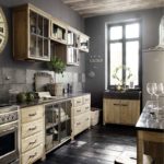 Plancher en bois gris foncé