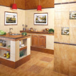 Piastrelle in ceramica all'interno della cucina