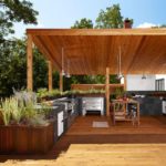 Open-type summer kitchen project