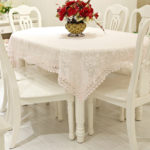 Synthetic lace tablecloth