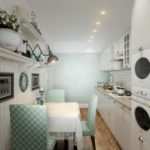 Cucina design con lavatrice