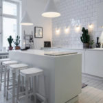 Cuisine scandinave blanche