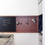 Blackboard on a kitchen wall