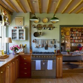 Décor de cuisine dans une maison rurale