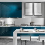 Cucina in stile Liberty blu