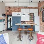 Studio design dans un style industriel