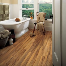 Plancher de bois commercial linoléum