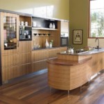 Cucina lineare in stile giapponese