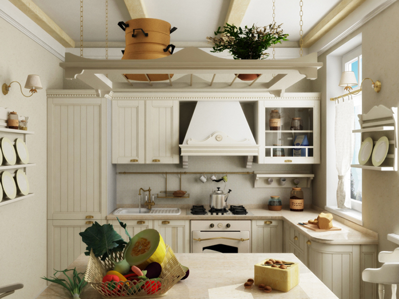 Mobili da cucina in legno in stile country