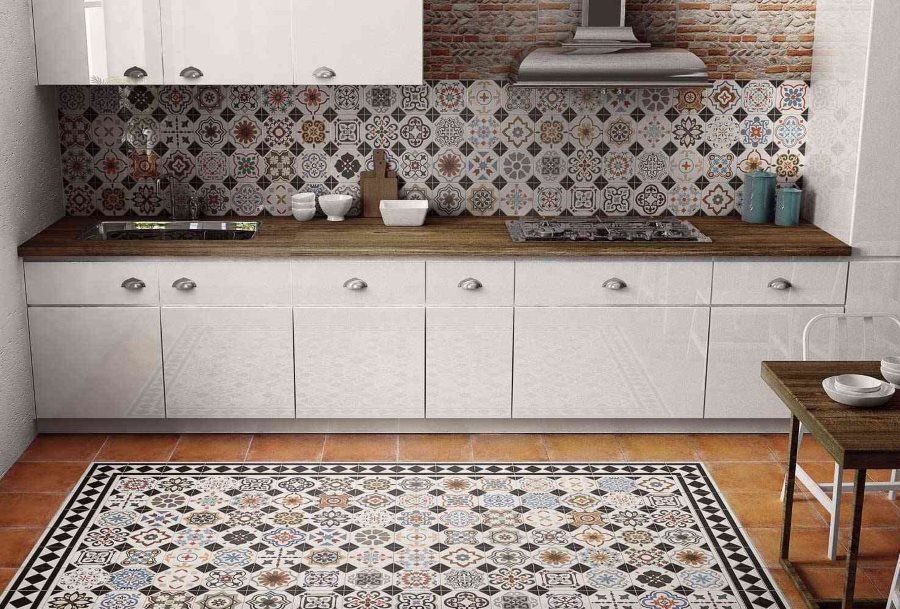 Cucina in mosaico ceramico