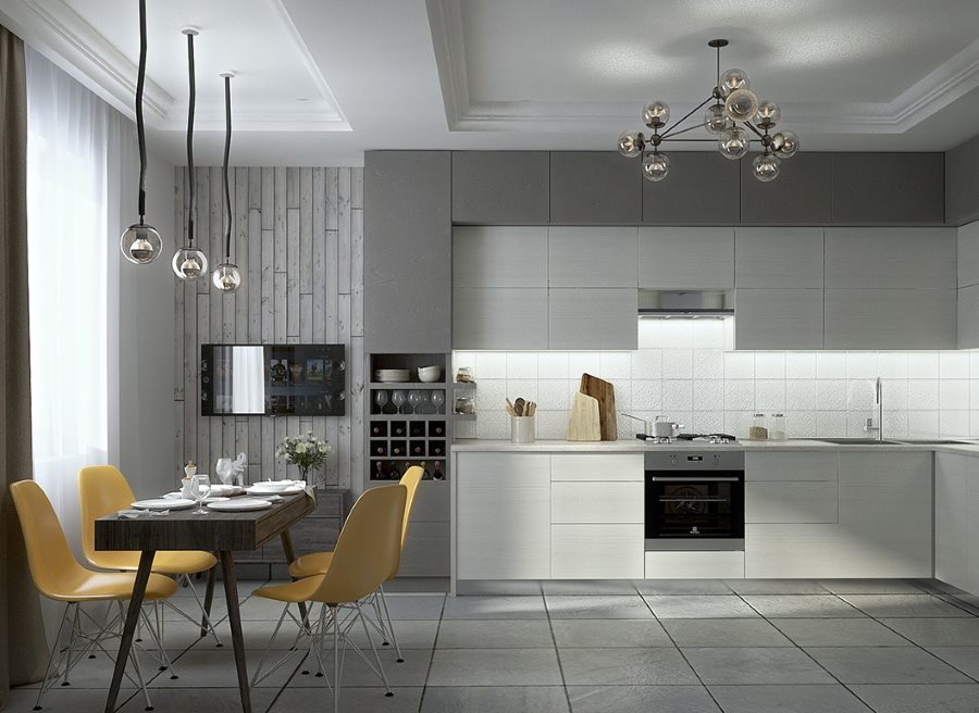 2019 design della cucina con zona pranzo