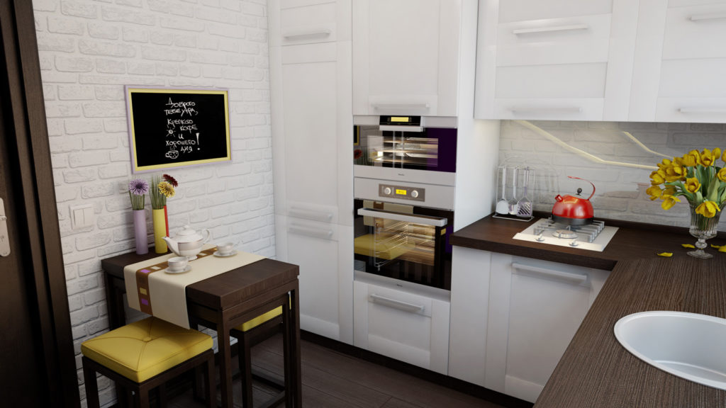 ensemble de petite cuisine design blanc