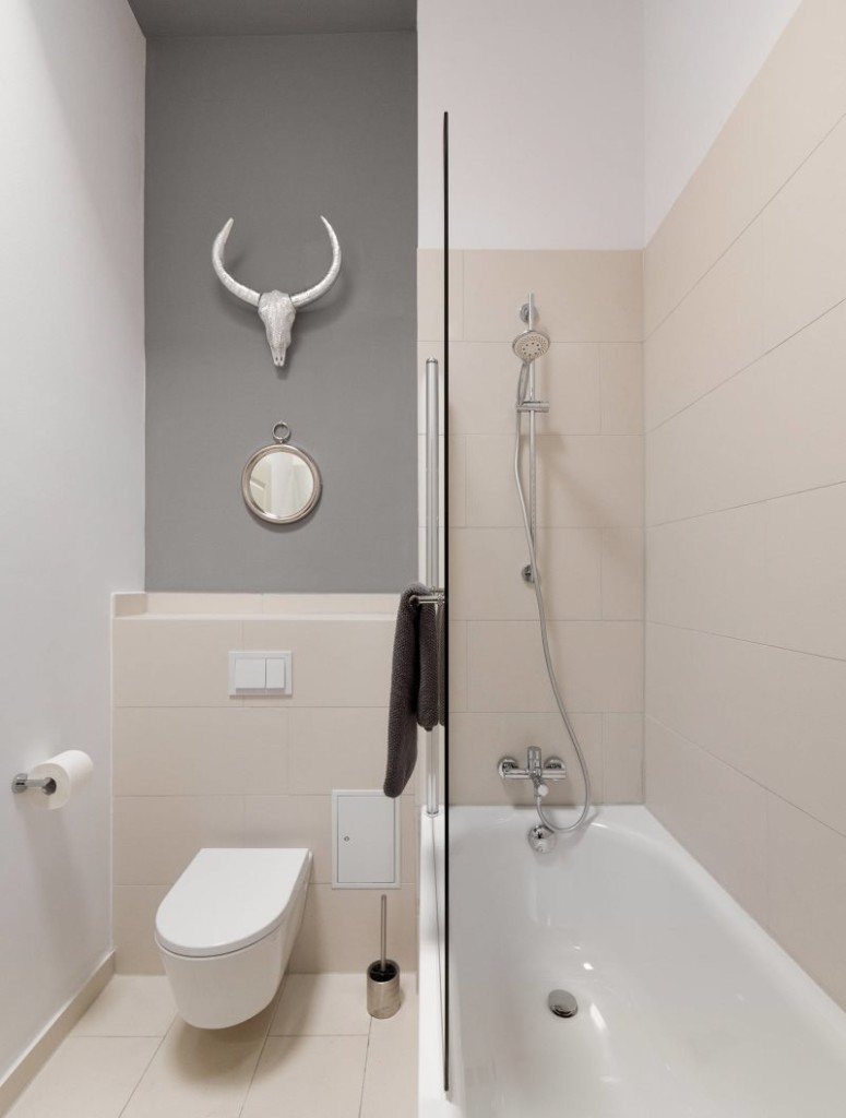 Bagno combinato minimalista