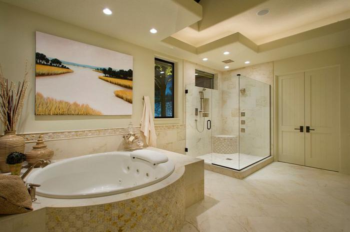 cabine de douche dans l'intérieur photo de la salle de bain