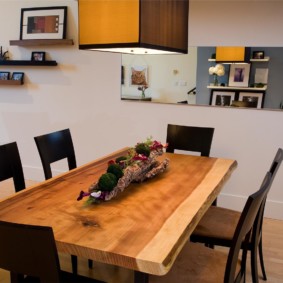 Plateau de table à manger en bois