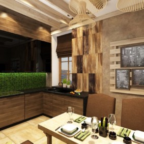 Arredamento cucina in stile eco-loft