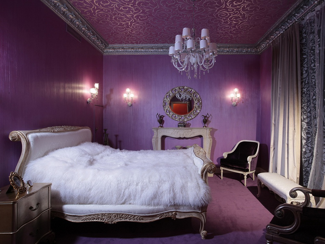 purple bedroom decor ideas