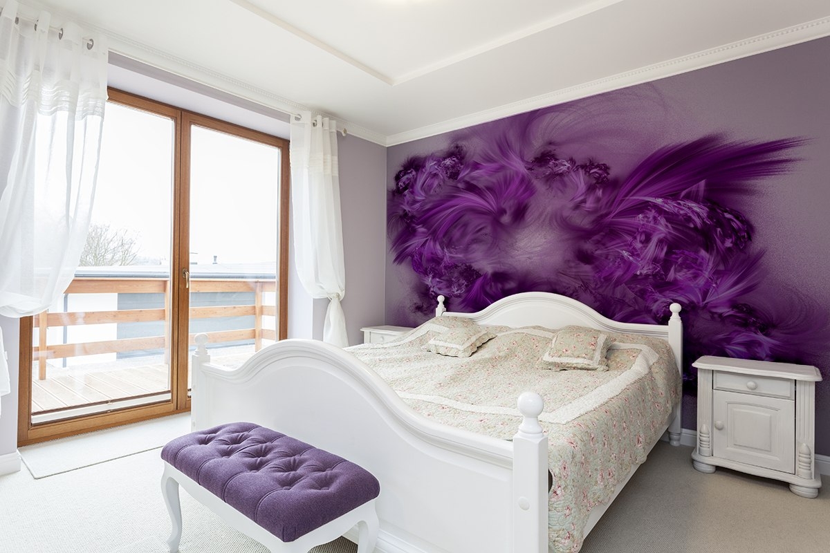 purple bedroom design ideas