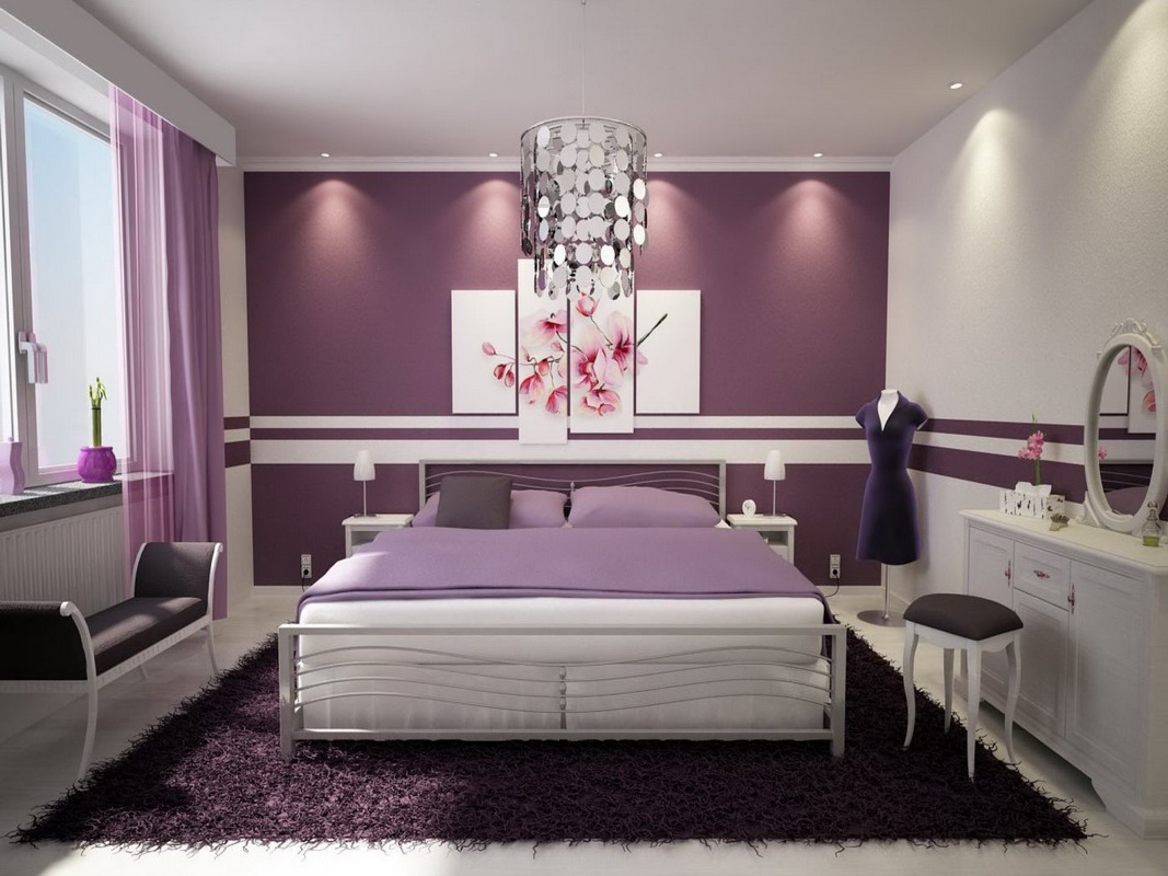 purple bedroom photo options