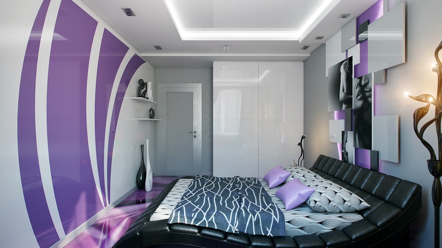 purple bedroom decor ideas