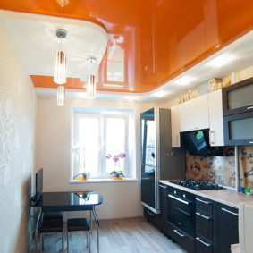 Plafond tendu orange