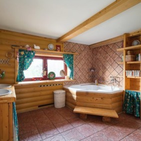 Salle de bain moderne dans un immeuble résidentiel