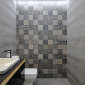 Minimalist style modern toilet interior