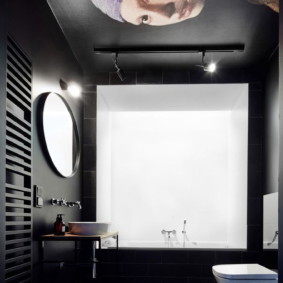 Toilet design in black