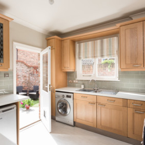 Interno di cucina in una casa di campagna