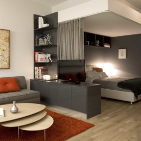 chambre-salon 18 m² photo