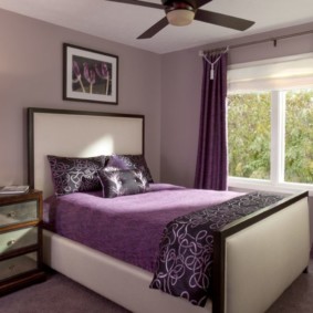 purple bedroom interior photo decor