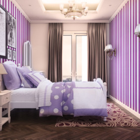 purple bedroom interior ideas