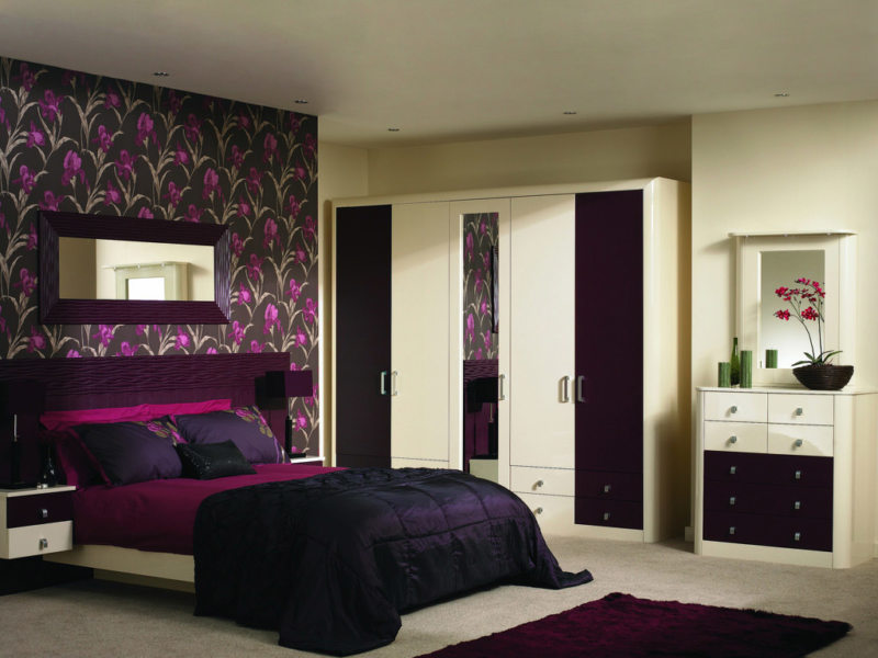 purple bedroom design ideas